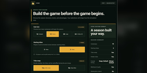 Cover image for Survivor Custom Simulator