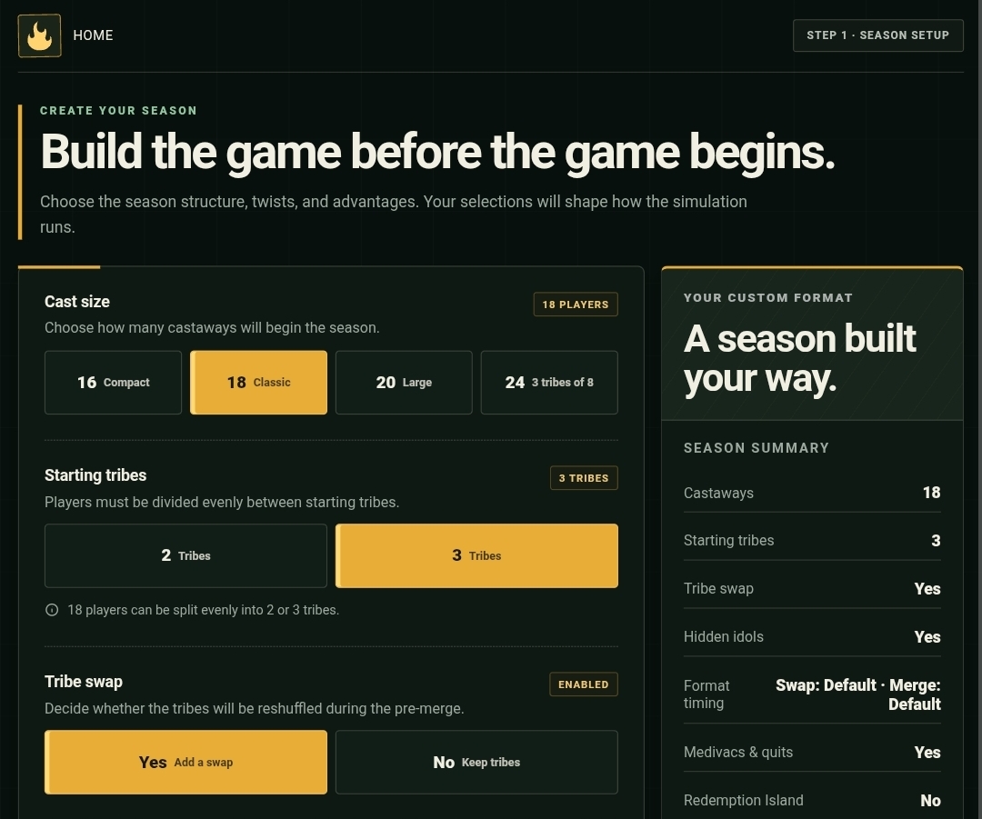 Cover image for Survivor Custom Simulator