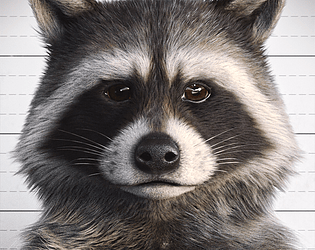scary raccoon game screenshot