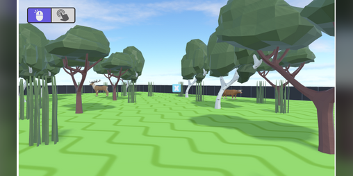 Cover image for low-poly hunting game
