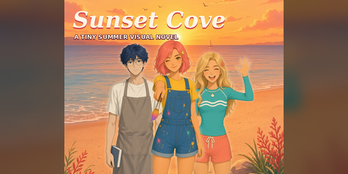 Cover image for Sunset Cove - a tiny summer visual novel