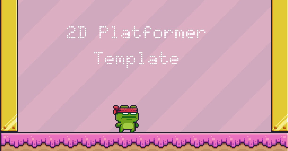 A 2D platformer template