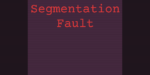 Cover image for Segmentation Fault