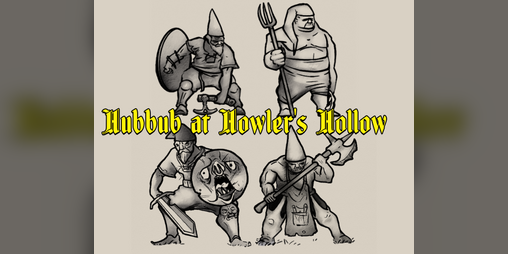 Cover image for Hubbub at Howler's Hollow Paper Miniature Set