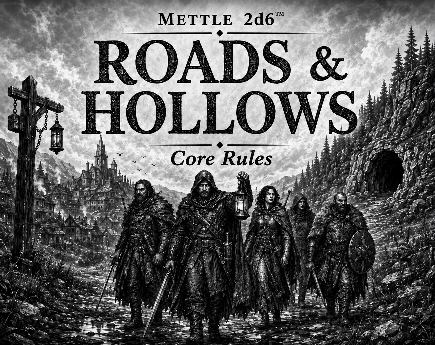 Cover image for Mettle 2d6™: Roads & Hollows — Core Rules