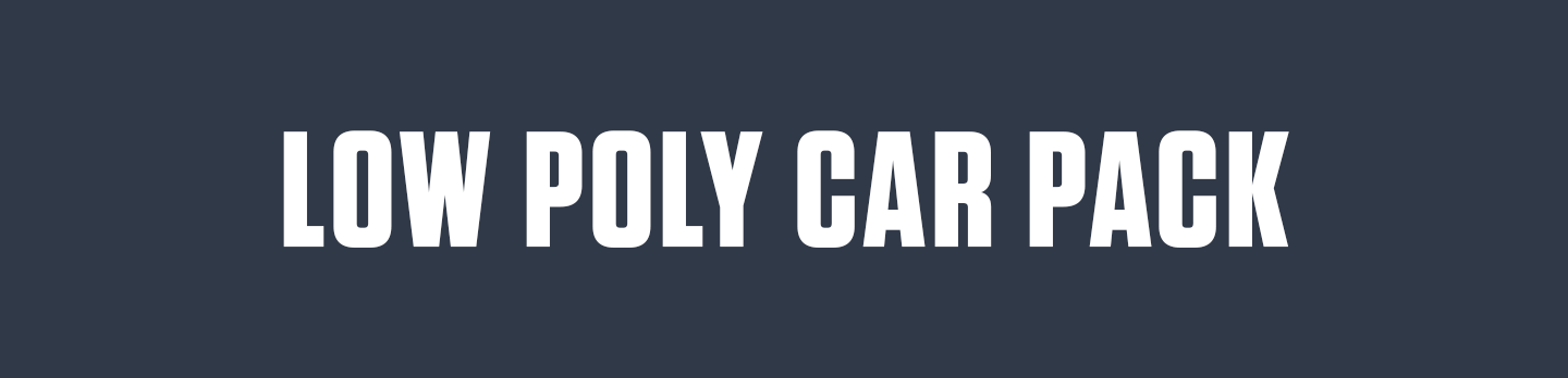Low Poly Car Pack