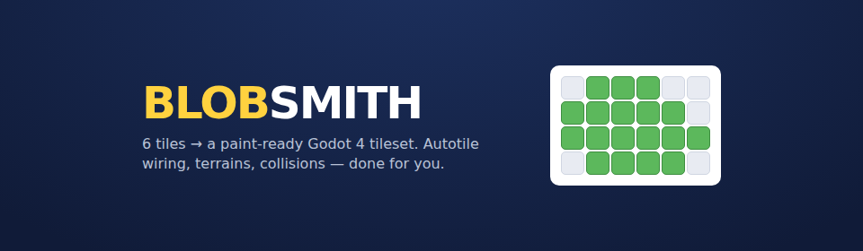 Blobsmith — Godot 4 autotile maker