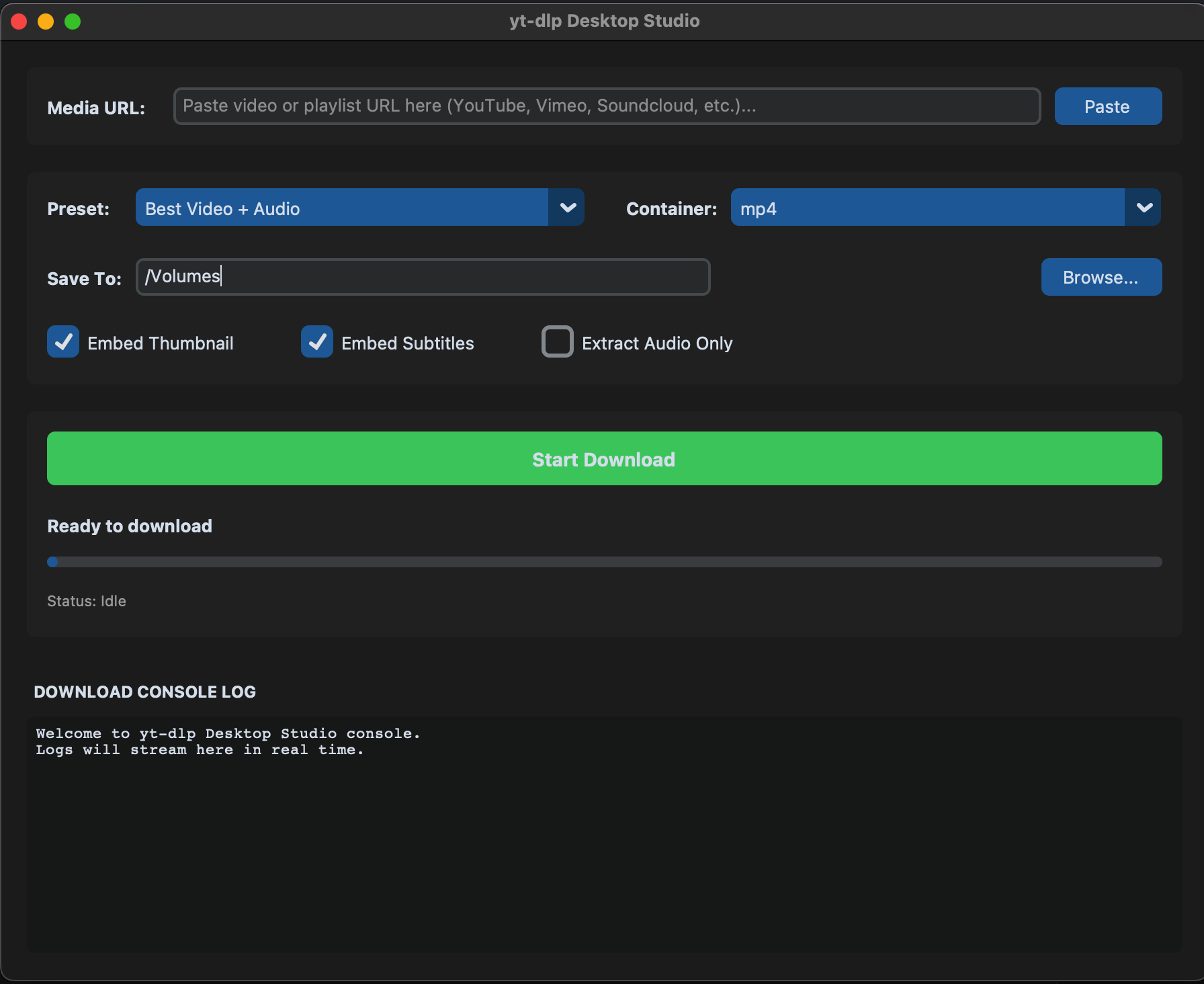 yt-dlp-desktop-gui screenshot 1