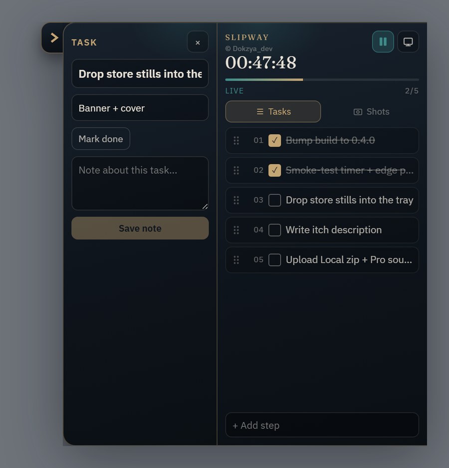 Task detail