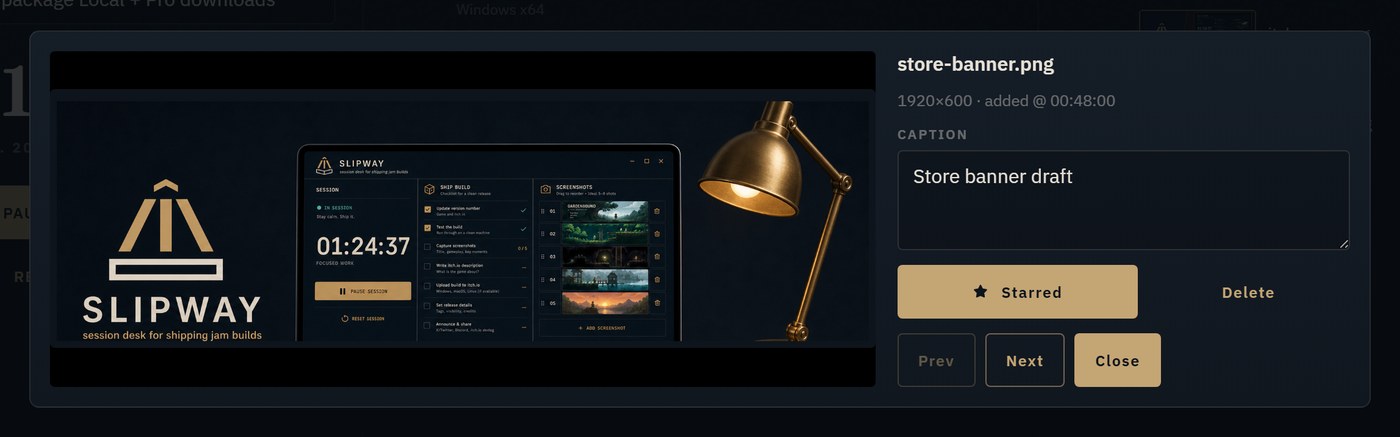 Screenshot lightbox