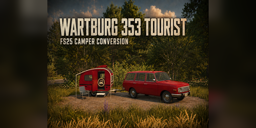 Cover image for FS25- Wartburg 353 Tourist & Caravan