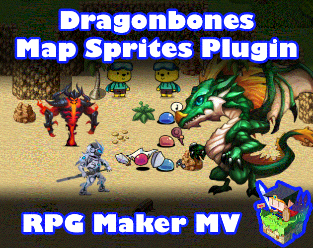 Dragonbones Map Sprites plugin for RPG Maker MV by Irina