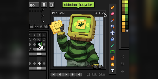 Cover image for okkoinu Aseprite Theme