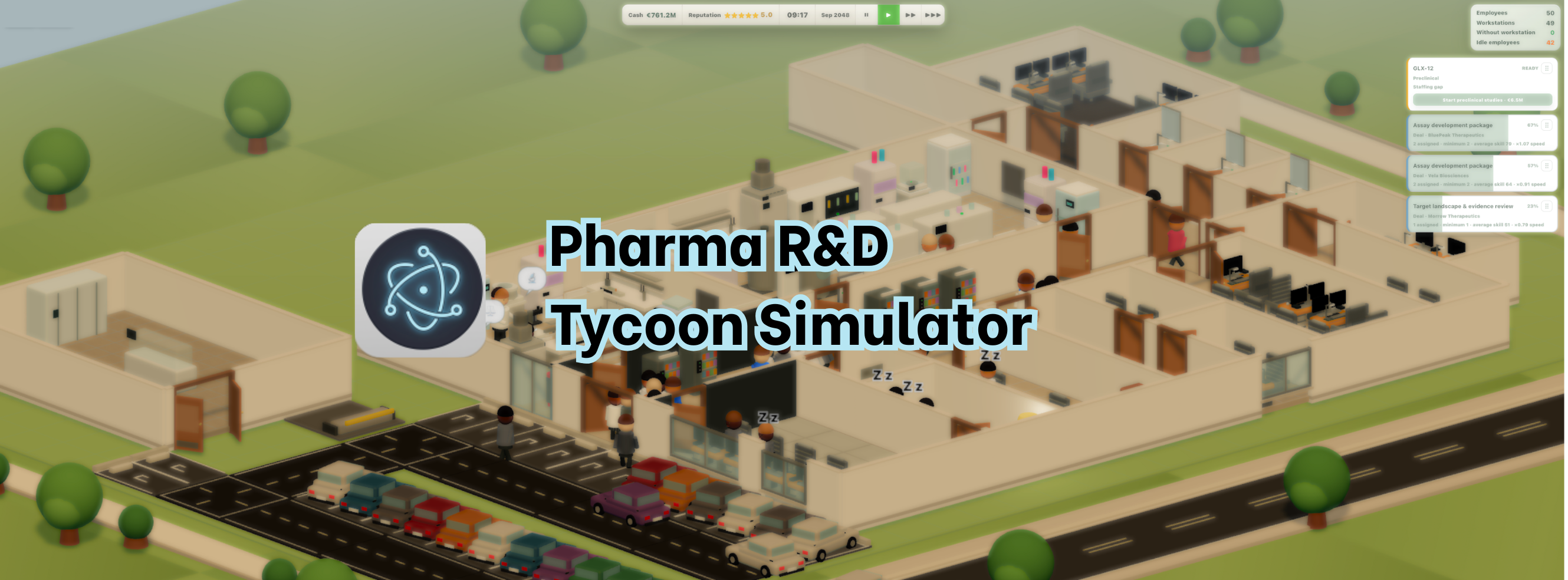 Pharma R&D Tycoon Simulator