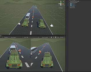 2 cars game screenshot