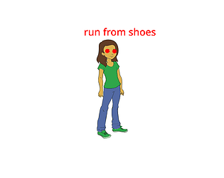 run from shoes game screenshot