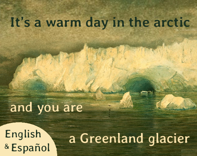 Cover image for It's a warm day in the arctic and you are a Greenland glacier