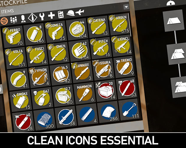 Cover image for Clean Icons Essential - Foxhole Mod