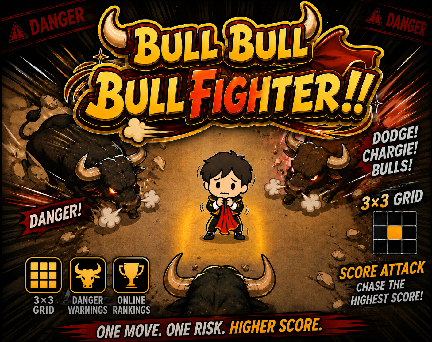 Cover image for BULL BULL BULLFIGHTER!!