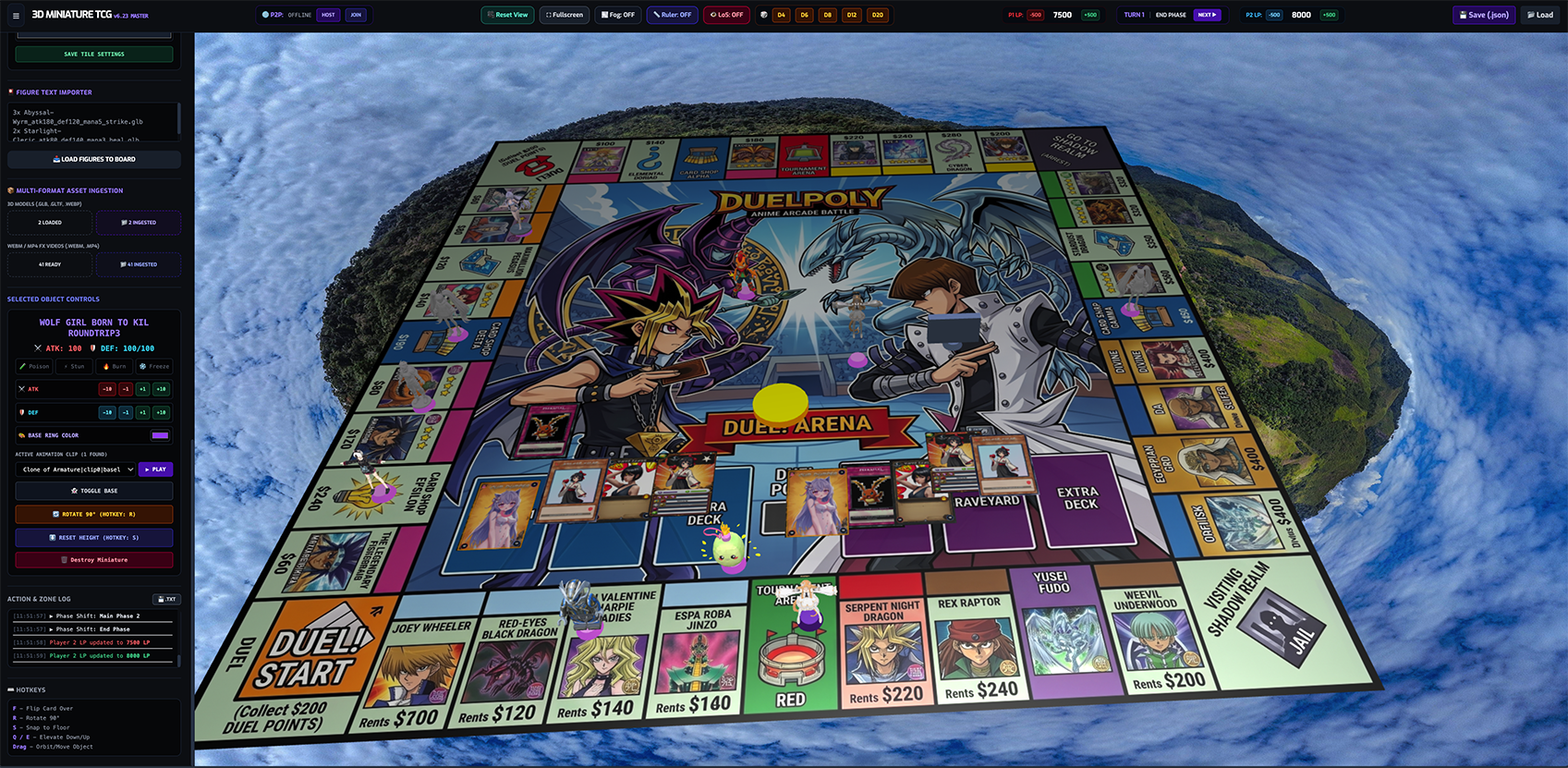3D Board Game Playset Preview