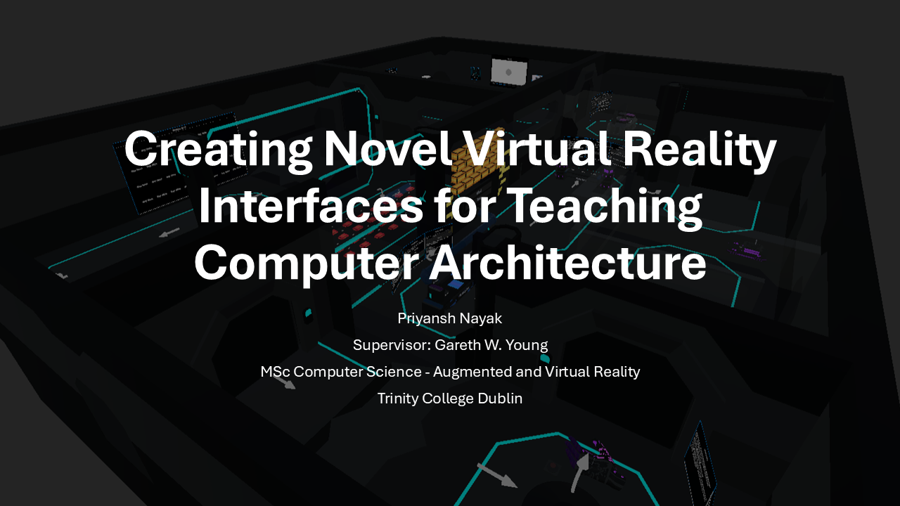 CompArchVR: A Virtual Reality Interface for Teaching Computer Architecture