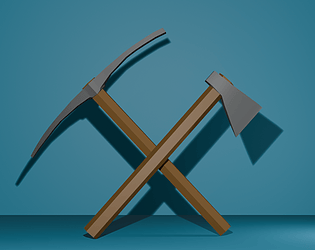 Low-Poly Pickaxe & Axe Set