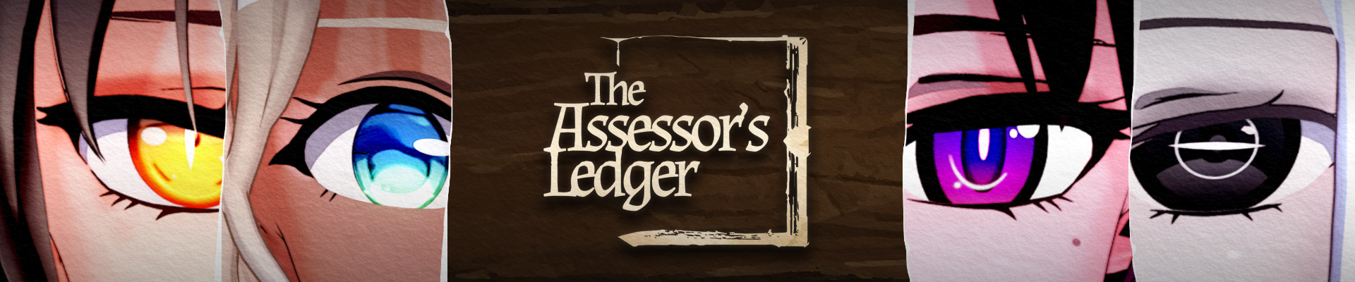 Cover art for The Assessor's Ledger by AsleepKiwi — adult visual novel