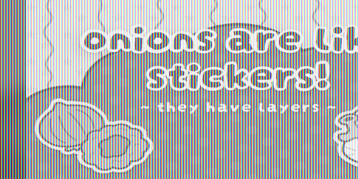 Cover image for Onions are like stickers!