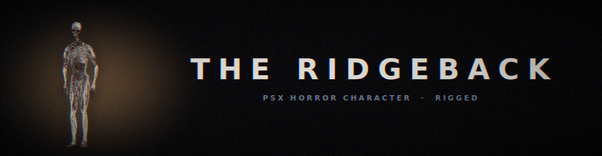 THE RIDGEBACK— PSX Horror Character (Rigged, Animated)