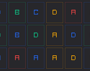 a stupidly simple matching game game screenshot