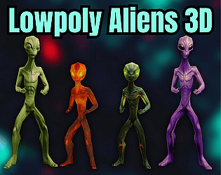 Lowpoly Aliens Pack -3D game screenshot