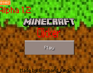 Minecraft clicker game screenshot