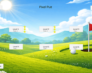 Pixel Putt - Year 10 Project game screenshot