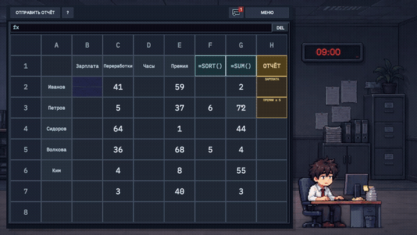 EXCEL HELL gameplay
