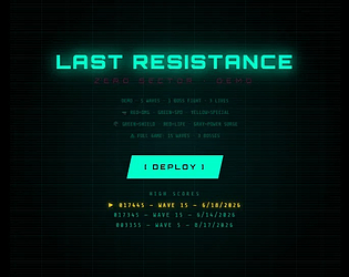 Last Resistance: Zero Sector — Free Demo [Free] [Action]