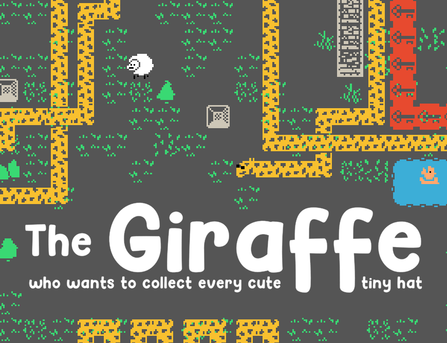 Cover image for The Giraffe who wants to collect every cute tiny hat