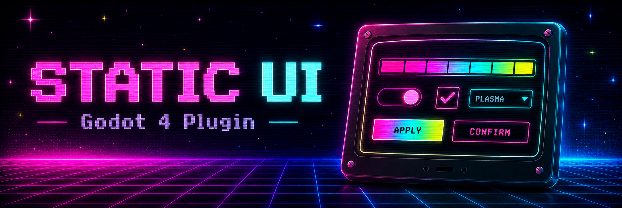 Static UI Kit — Pre-Built Components for Godot 4