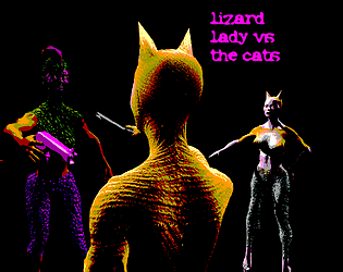 Lizard Lady vs the Cats web player version