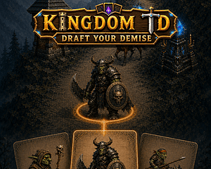 KingdomTD: Draft Your Demise Demo — captura del juego hecho con IA