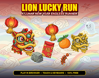 Lion Lucky Run 🏮 (A Lunar New Year Adventure) [Free] [Action]
