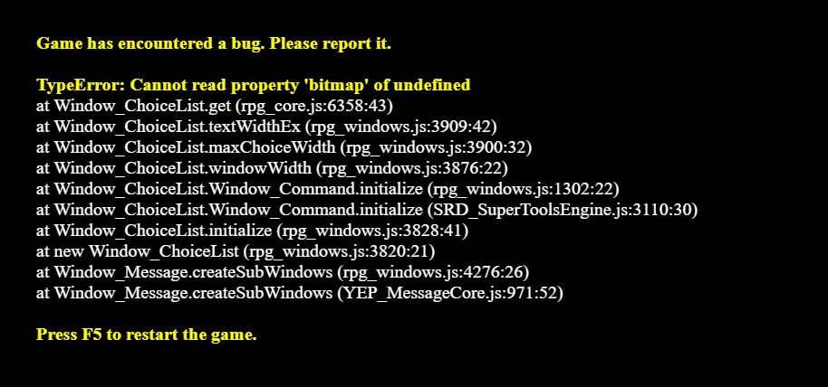 bug report when getting attacked whilst breathing