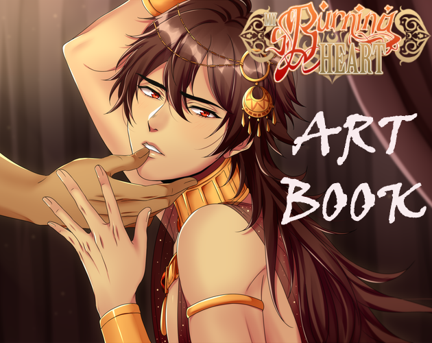 Cover image for My Burning Heart Artbook