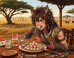 Savanna Snack Time! – Anime Wolf Girl Comic Illustration Pack game screenshot