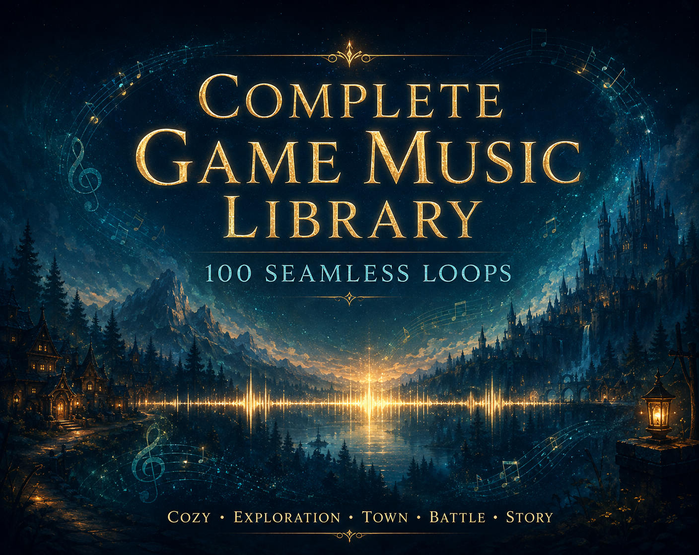 Complete Game Music Library — 100 Seamless Loops by Candle Light