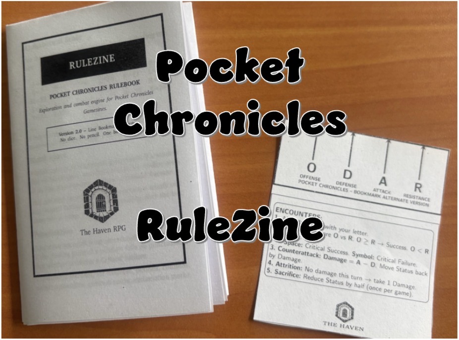Pocket Chronicles: Core System (Solo RuleZine)