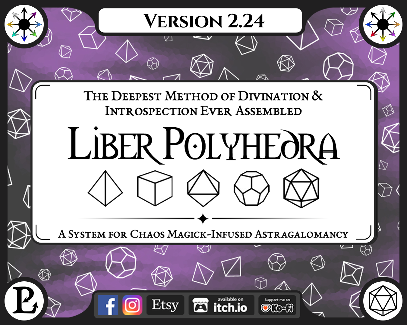 Cover image for Liber Polyhedra ~ Esoteric Dice Divination