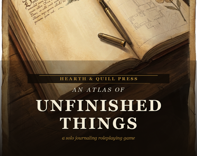 An Atlas of Unfinished Things — A Solo Journaling RPG of Things Begun and Not Completed