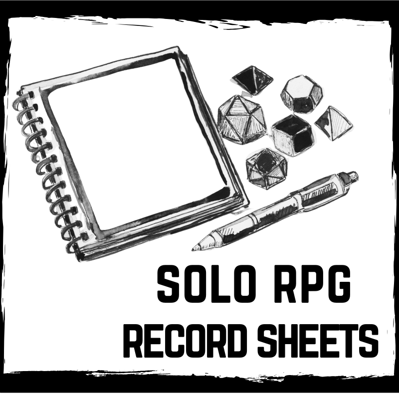 Cover image for Solo RPG Record Sheets