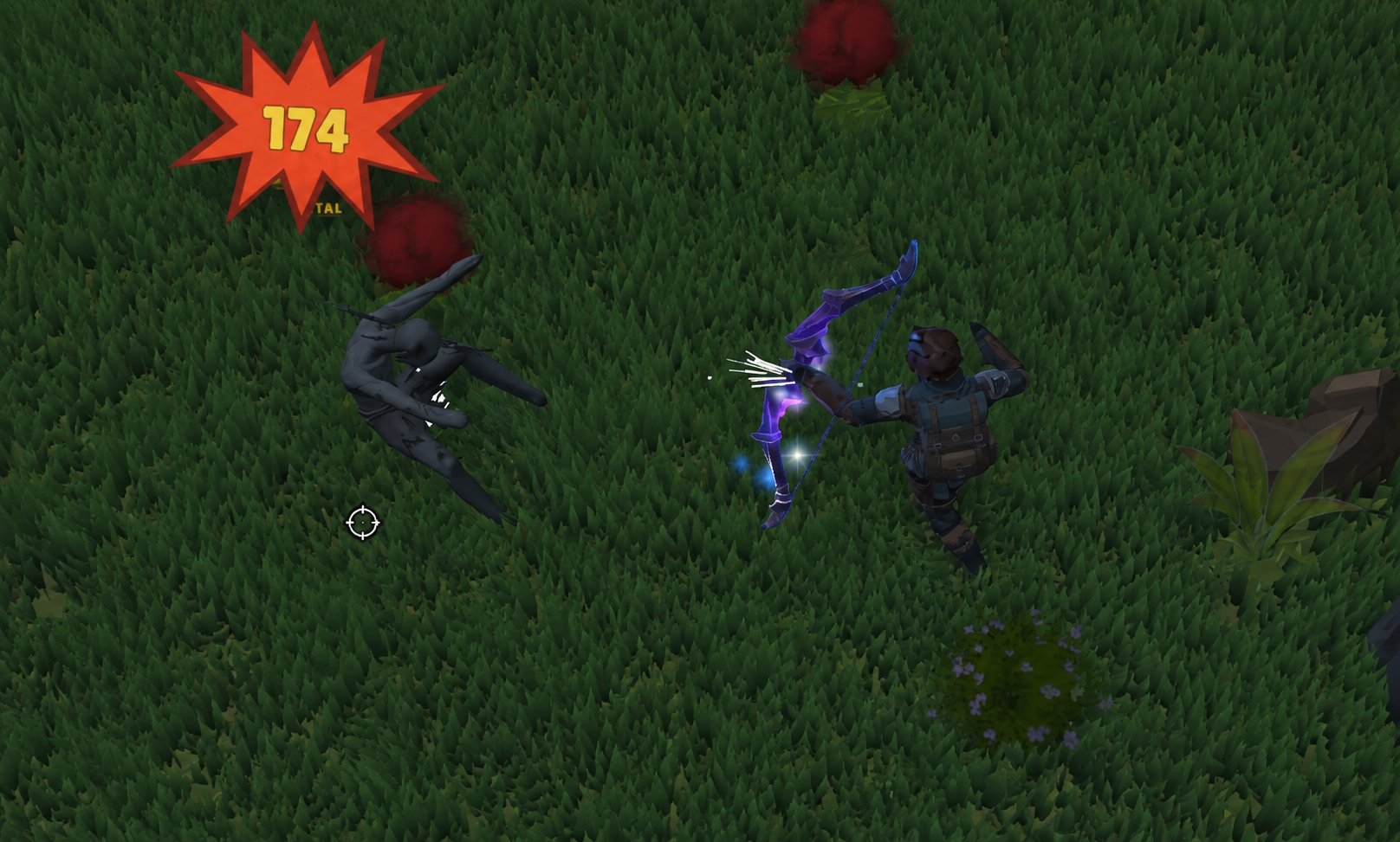 An UNTITLED MMORPG gameplay scene.