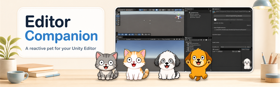 Editor Companion - Animated Pet for Unity